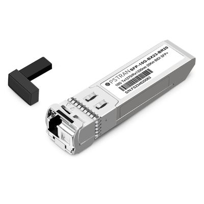 OPSTRAN 10GBASE-BX BiDi SFP+ Optical Transceiver Module Compatible with Brocade 10G-SFPP-BXU-20K 1270nm-TX/1330nm-RX 20km DOM Simplex LC SMF