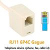 TANGMENGXI Tang.2Pcs RJ45 to RJ11 Converter Adapter Connector M/F Cable, Telephone RJ11 6P4C Female to Ethernet RJ45 8P8C Male Converter Cord(Beige) view 4