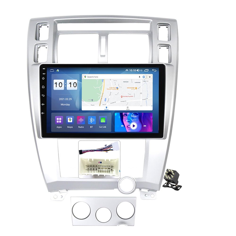 10" Car Radio Stereo Android 12 for Hyundai Tucson 1 2004-2009 Carplay/Android Auto Car Multimedia Player Support Navigation GPS RDS DSP BT WiFi SWC DAB+Backup Camera,M700s/8+128g