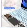 Aidashine Keyboard Case for iPad 10th Generation 2022, 7 Color Backlit, Detachable Wireless Keyboard with Touchpad,Blue view 2