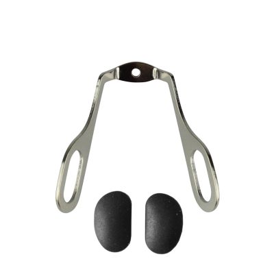 10pcs Metal Eyeglasses Bridge Glasses Nose Pad Arm Plastic Acetate Optical Frame Accessory 1109 (Color : with Solid Nose pad)