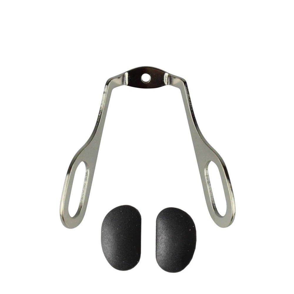 10pcs Metal Eyeglasses Bridge Glasses Nose Pad Arm Plastic Acetate Optical Frame Accessory 1109 (Color : with Solid Nose pad)