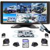 6 Split Touchable Screen 128GB Large Audio 1080P Image 10.36 Inch Monitor Backup Camera Built-in DVR Video for RV Truck Trailer Rear Side Front Reversing View Wired Waterproof System RV106 view 1