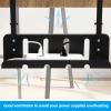 Hemobllo Tray for Under Desk Organization Cord Holder No Drill Clamp Design Tidy and Attractive Wire Organizer for Use view 3