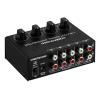 BUZHI 1-in-4-out Stereo Audio Amplifier Amp Signal Distributor 1 Channel Input 4 Channels Output RCA Interface Independent Volume Adjustment for Home Speakers,Stereo Audio Distribution Amplifier view 1