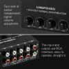 BUZHI 1-in-4-out Stereo Audio Amplifier Amp Signal Distributor 1 Channel Input 4 Channels Output RCA Interface Independent Volume Adjustment for Home Speakers,Stereo Audio Distribution Amplifier view 4