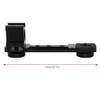 JEOZBM Aluminum Triple Hot Shoe Mount Extension Bracket, Extension Rod with Triple Hot Shoe Mounts, 1/4" Screw Hole, for Camera Phone view 4