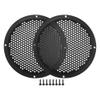 ACROPIX Universal 6" Car Speaker Grills Cover Mesh 6 Inch Audio Speaker Subwoofer Guard Protector Case with Mounting Screws ABS Black - Pack of 2 view 1