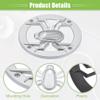 ACROPIX Universal 4" Car Speaker Grills Cover Round 4 Inch Audio Speaker Subwoofer Guard Protective Case with Mounting Screws ABS Silver Tone - Pack of 2 view 4