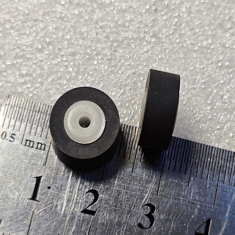 Cosyhat 2pcs/Set 12 * 6 * 2mm Rubber Pinch Roller for Cassette Deck Tape Recorder Audio Player