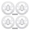 ACROPIX Universal 4" Car Speaker Grills Cover Round 4 Inch Audio Speaker Subwoofer Guard Protective Case with Mounting Screws ABS Silver Tone - Pack of 4 view 1