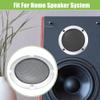 ACROPIX Universal 3" Car Speaker Grills Cover Mesh Round 3 Inch Audio Speaker Subwoofer Guard Protector Case with Screws Iron Silver Tone Black - Pack of 4 view 3