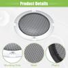 ACROPIX Universal 3" Car Speaker Grills Cover Mesh Round 3 Inch Audio Speaker Subwoofer Guard Protector Case with Screws Iron Silver Tone Black - Pack of 4 view 4