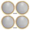 ACROPIX Universal 10" Car Speaker Grills Cover Mesh Round 10 Inch Audio Speaker Subwoofer Guard Protector Case with Screws Iron Gold Tone Black - Pack of 4 view 1