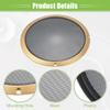 ACROPIX Universal 10" Car Speaker Grills Cover Mesh Round 10 Inch Audio Speaker Subwoofer Guard Protector Case with Screws Iron Gold Tone Black - Pack of 4 view 4