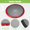 ACROPIX Universal 10" Car Speaker Grills Cover Mesh Round 10 Inch Audio Speaker Subwoofer Guard Protector Case with Mounting Screws Iron Red Black - Pack of 2 view 4