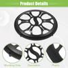 ACROPIX Universal 8" Car Speaker Grills Cover Round 8 Inch Audio Speaker Subwoofer Guard Protective Case with Mounting Screws ABS Black - Pack of 2 view 4