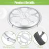 ACROPIX Universal 8" Car Speaker Grills Cover Round 8 Inch Audio Speaker Subwoofer Guard Protective Case with Mounting Screws ABS Silver Tone - Pack of 2 view 4