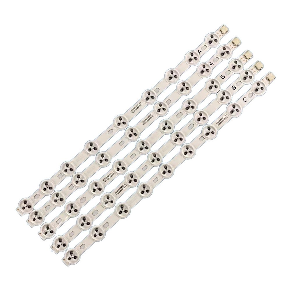 ARICCI 5pcs/Kit (2A+2B+1C) LED Strip Fit for FINLUX 39 TV 39FPD274D 39FLHY168D 39FLHYR180S 40FMD294B P VES400UNDS 02 40 NDV REV1.0
