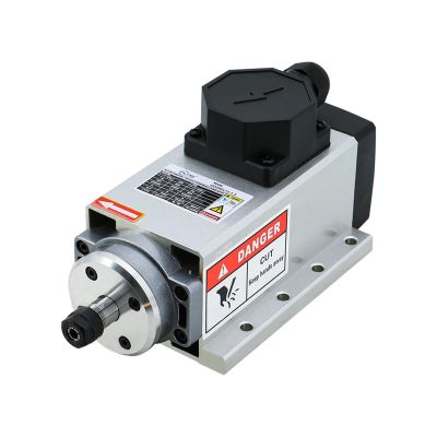 110V 220V 1.5kw ER11 Air Cooled Motor Square Air-cooling Milling for Engraving Wood Working Router (Color : Termianl No Collect, Size : 220V)