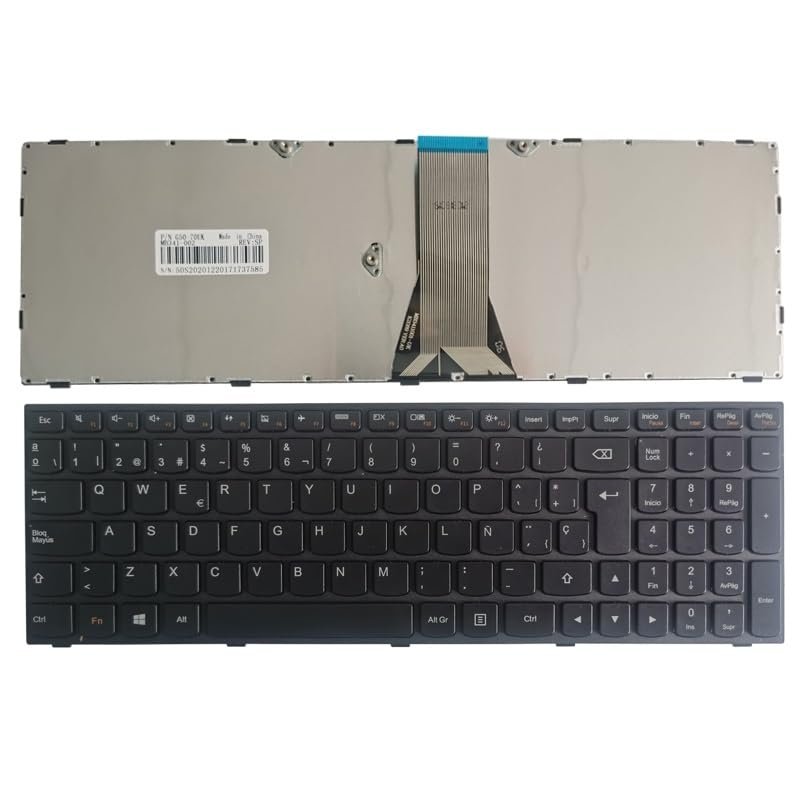 Glintique OEM Spanish SP Laptop Keyboard Compatible with - B50 Series and Z50 Series - Black Replacement Keyboard Accessories
