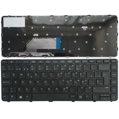 Glintique OEM Spanish Keyboard for HP Probook 430 G3 G4 440 G3 G4 445 G3 640 G2 645 G2 - Black Frame Replacement Accessories