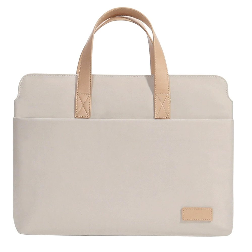 AKbik Laptop Sleeve Bag 13.6 14.2 15.6 16 Inch, Durable Briefcase Handle Bag Notebook Computer Protective Case (Color : Beige, Size : 13.6-14.2 inch)