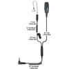 Klein Electronics 2 Wire Surveillance Earpiece for Sonim XP3 Phones - PTT Button with Noise Reducing Knowles Mic & Dual Front Push to Talk (PTT) & Acoustic Tube Earpiece, Sonim Phone Accessories view 2