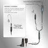 Klein Electronics 2 Wire Surveillance Earpiece for Sonim XP3 Phones - PTT Button with Noise Reducing Knowles Mic & Dual Front Push to Talk (PTT) & Acoustic Tube Earpiece, Sonim Phone Accessories view 3