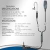 Klein Electronics 2 Wire Surveillance Earpiece for Sonim XP3 Phones - PTT Button with Noise Reducing Knowles Mic & Dual Front Push to Talk (PTT) & Acoustic Tube Earpiece, Sonim Phone Accessories view 4