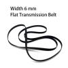 Cosyhat 1Pc Flat Transmission Belt Width 6mm for Cassette Tape Recorder LP Vinyl Record Player Phonograph Gramophone Turntable Drive(Folded Length 165mm) view 2