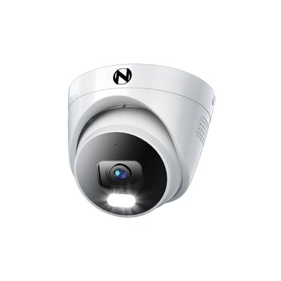 Night Owl Add On Wired IP 4K HD Indoor/Outdoor Deterrence Dome Camera with 2-Way Audio (1-Pack) (Requires Compatible NVR - Sold Separately)