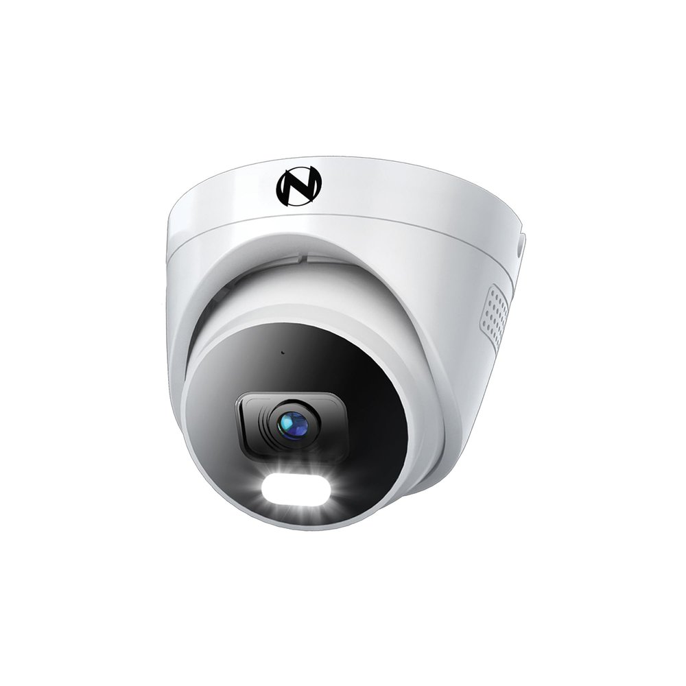 Night Owl Add On Wired IP 4K HD Indoor/Outdoor Deterrence Dome Camera with 2-Way Audio (1-Pack) (Requires Compatible NVR - Sold Separately)