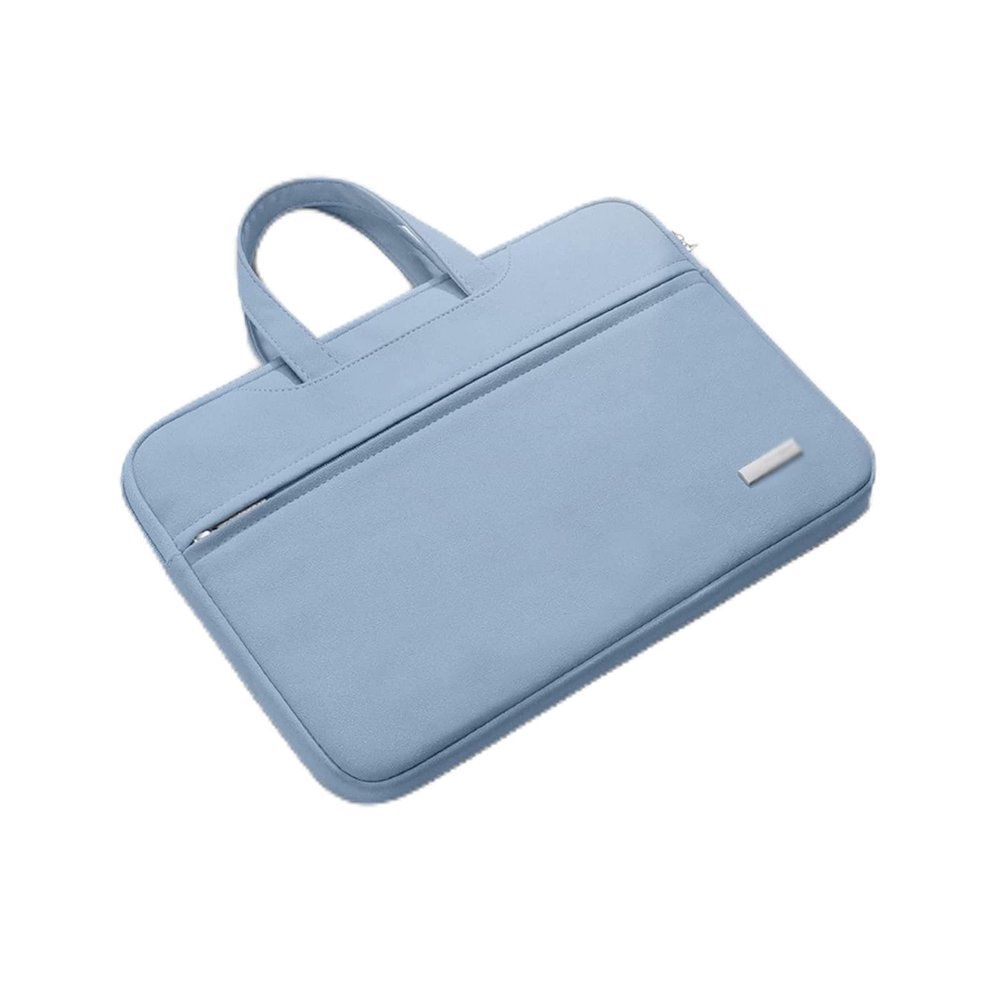 Laptop and Tablet Bag Laptop Sleeve 15.6 Notebook Bag,PU Multifunctional Briefcase Bag Waterproof Shockproof Notebook Case Work Bag Business Travel Office (Color : Blue 1, Size : 12 13.3inch)