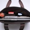 Laptop and Tablet Bag Men's Business Briefcases PU Leather Shoulder Messenger Bags Travel Handbag Totes 13.3 14 15.4 inch Male Laptop Bag Work Bag Business Travel Office (Color : Brown, Size : 35cm2 view 4