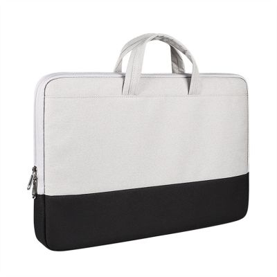 Laptop and Tablet Bag 13.3 14.1-15.4 Laptop Bag Waterproof Polyester Color Block Notebook Handbag Lightweight Convenient Work Bag Business Travel Office (Color : B, Size : 13.3-inch)