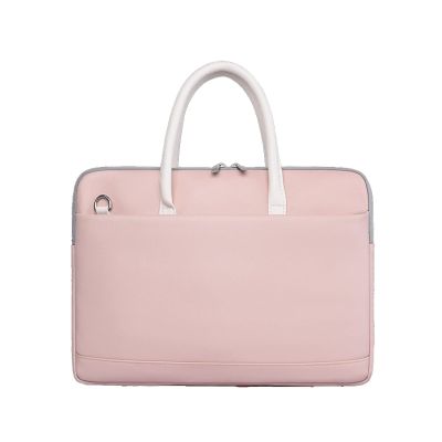 Laptop and Tablet Bag PU Leather Laptop Bag with Strap Case 13 14 15 15.6 Inch Laptop Briefcase Handbag Work Bag Business Travel Office (Color : 2, Size : 15-15.6-16 inch)