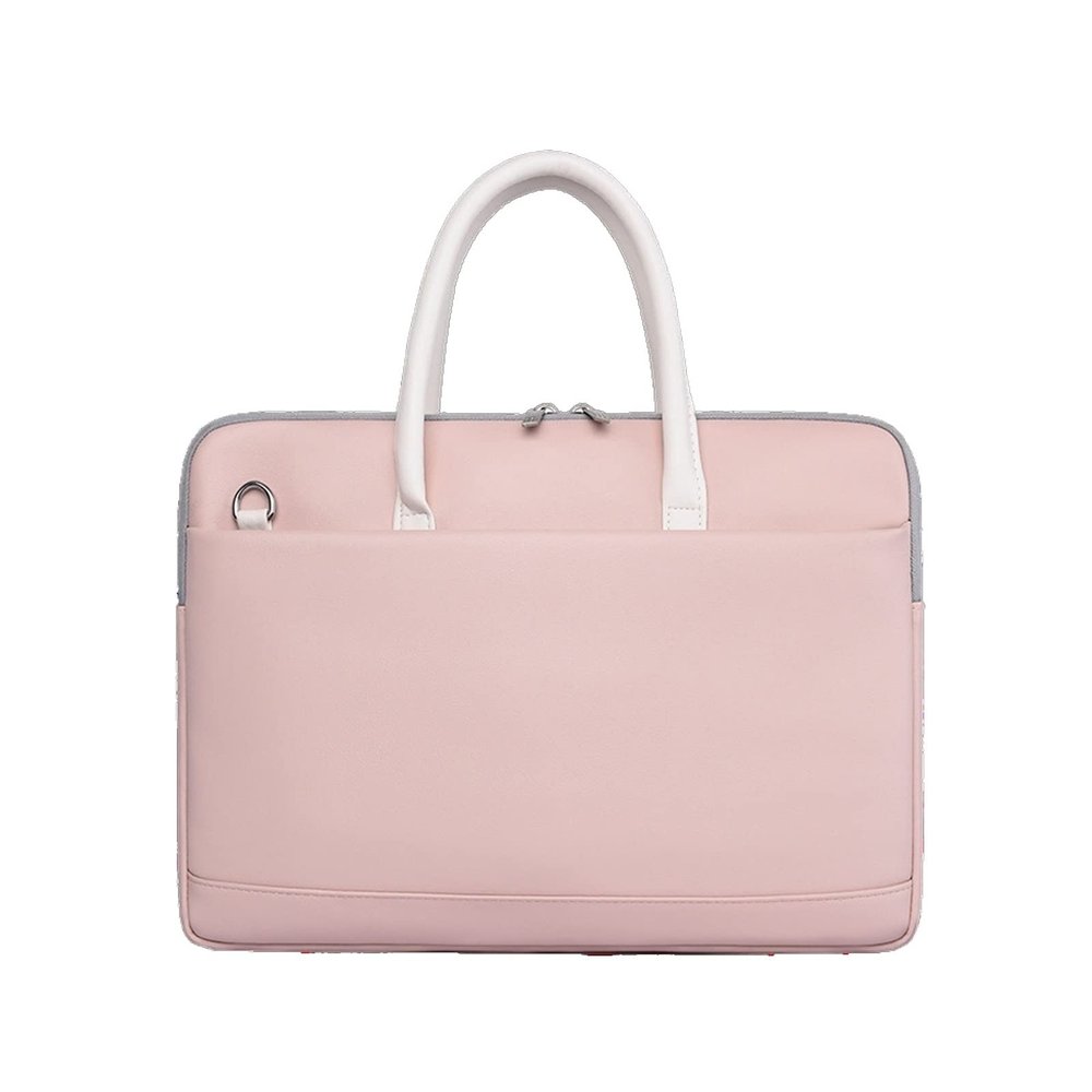 Laptop and Tablet Bag PU Leather Laptop Bag with Strap Case 13 14 15 15.6 Inch Laptop Briefcase Handbag Work Bag Business Travel Office (Color : 2, Size : 15-15.6-16 inch)