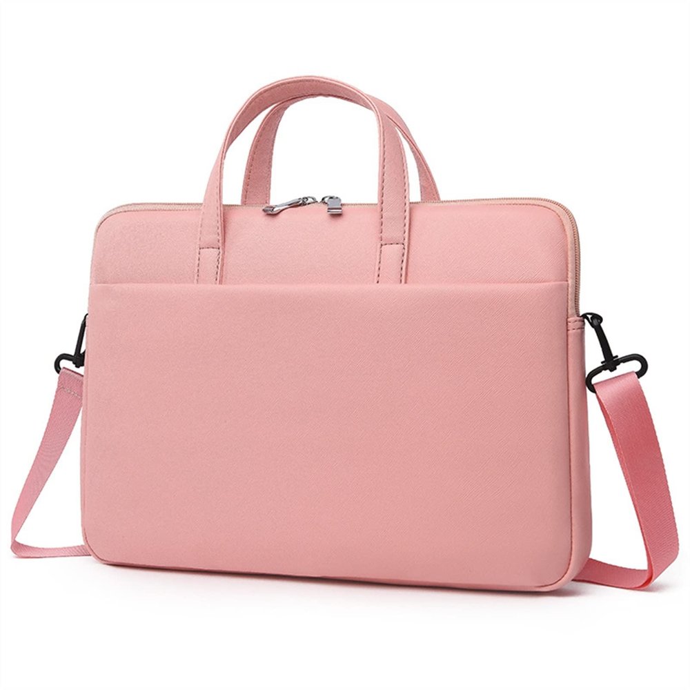 Laptop and Tablet Bag PU Leather Laptop Bag 13 14 15.6 Handbag women Shoulder Briefcase Bag Waterproof Case Work Bag Business Travel Office (Color : 3, Size : 13.3 inch)