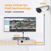 PANOOB 16 Channel Security Camera System, 4K 16CH NVR 4TB HDD, 12PCs 5MP Wired Surveillance Cameras, Outdoor, Human Detection, Built-in Mic, 100ft IR Night Vision view 2
