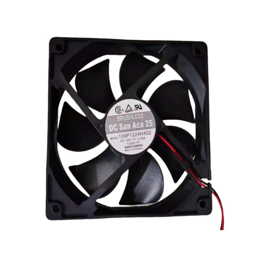 109P1224H402 24V 0.24A 12025 Cooling Fan,120X120X25MM 2-Wire