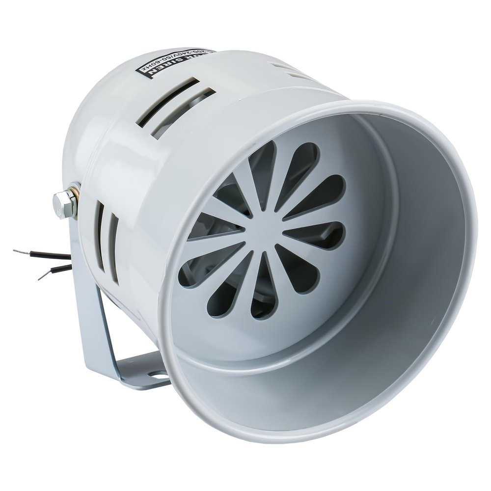 Baomain Motor Siren DC12V 110DB 0.5A Sound Alarm Industrial Accessory Grey MS-290 (12, Volts (DC))
