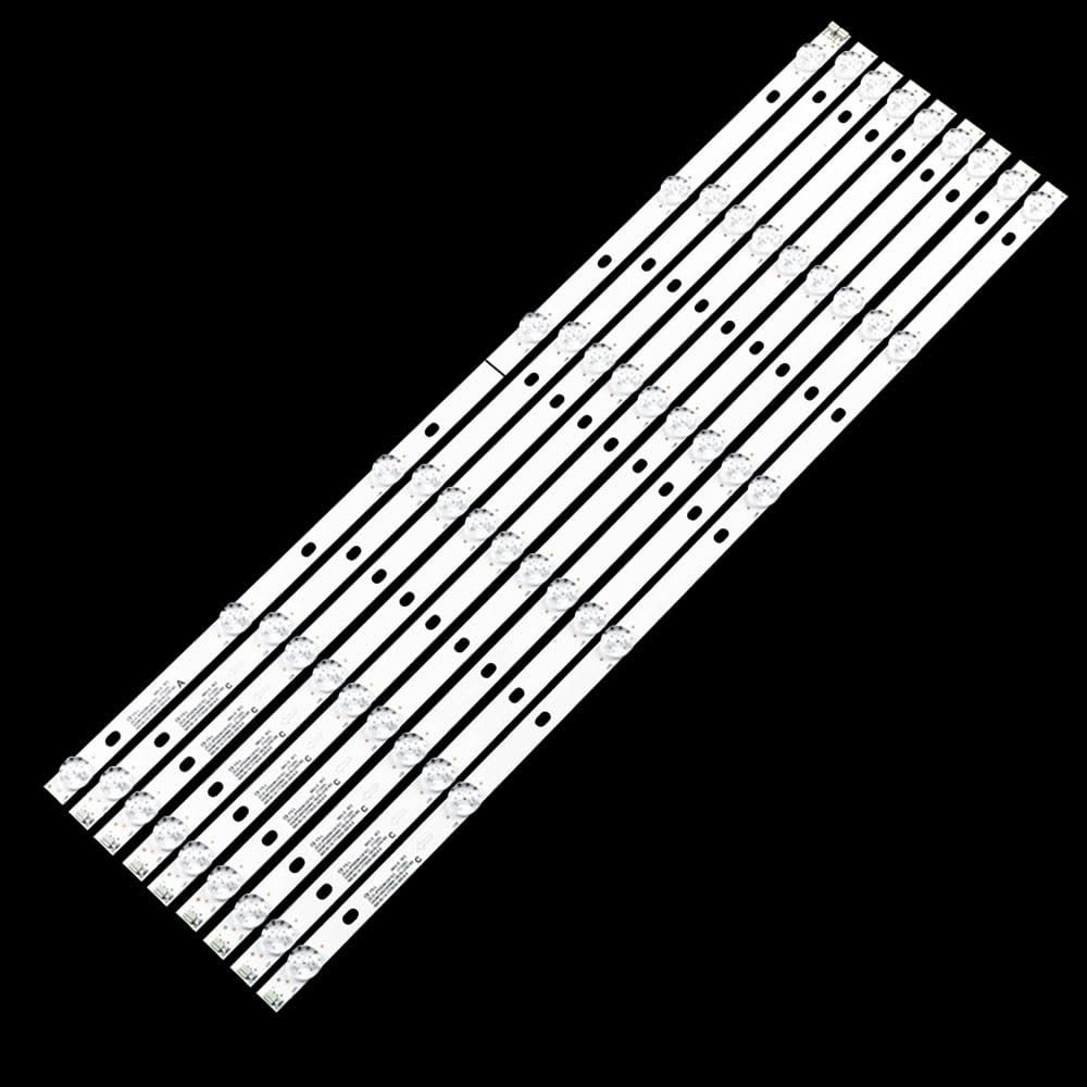 CObyda 577mm 6V 1.5W Backlight Led TV Strip for A-TA 55inch JS-D-JP5510-A61EC 9Pcs/Set Led Strip Bar Light 55QHQJP E55EU EP1000_MCPCB