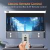IN&VI Motorized Projector Screen,178Viewing Angle Electric ALR Movie Screen 4:3 4K HD for Home Theater Education Outdoor W/Remote Control and Wall/Ceiling Mount (Cine White 120 Inch/4:3) view 2