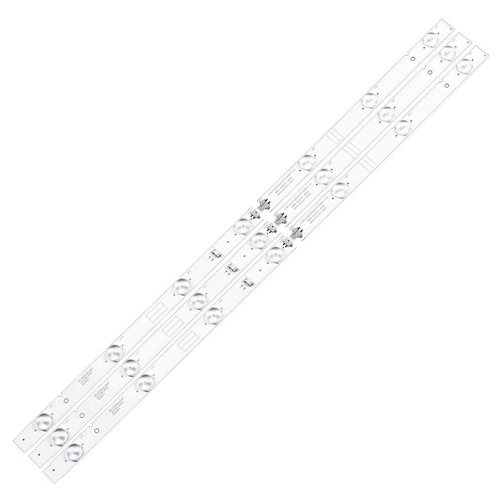 CObyda 3Pcs/Set 3V 2W TV Backlight Strips for S-kyworth 32inch 5800-W32001-3P00 606mm Led Strip Light Bar 32E3000 32HX4003 32X3000