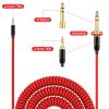 Alitutumao QC45 Coiled Headphones Audio Cable, 2.5mm to 3.5mm Aux Cord Compatible with Bose Quietcomfort QC45 QC35 NC700 On-Ear 2/OE2i/Soundtrue/Soundlink Headphones with 6.35mm Adapter, Red (4-16FT) view 2