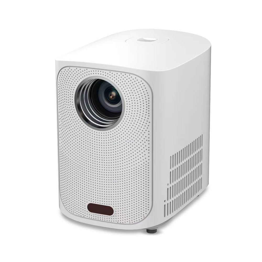 Full HD Bluetooth Home Smart Wifi Projector with 200" Screen, Trackolor J2 LCD Movie Projector Compatible with iOS/Android Phone/Tablet/Laptop/PC/USB /DVD/Game Console PS5/Speaker