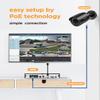 PANOOB 8 Channel Security Camera System, 8X 5MP Wired Outdoor Surveillance IP PoE Bullet Cameras with AI Human Detection, Remote Access, Built-in Mic/Audio, 4K 8CH PoE NVR 2TB HDD, PB37F30808-5M view 2