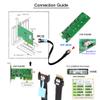 NFHK PCI-E 5.0 Mini Cool Edge IO MCIO PCI-E 4i 38Pin Male to SFF-8654 Slimline 4X Extender Cable 50cm view 4