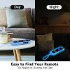 2 Pack Case for Roku Remote, Cover for Hisense/TCL Roku TV Steaming Stick/Express, Silicone Protective Controller Universal Replacement Sleeve Skin Glow in The Dark Purple Blue view 3